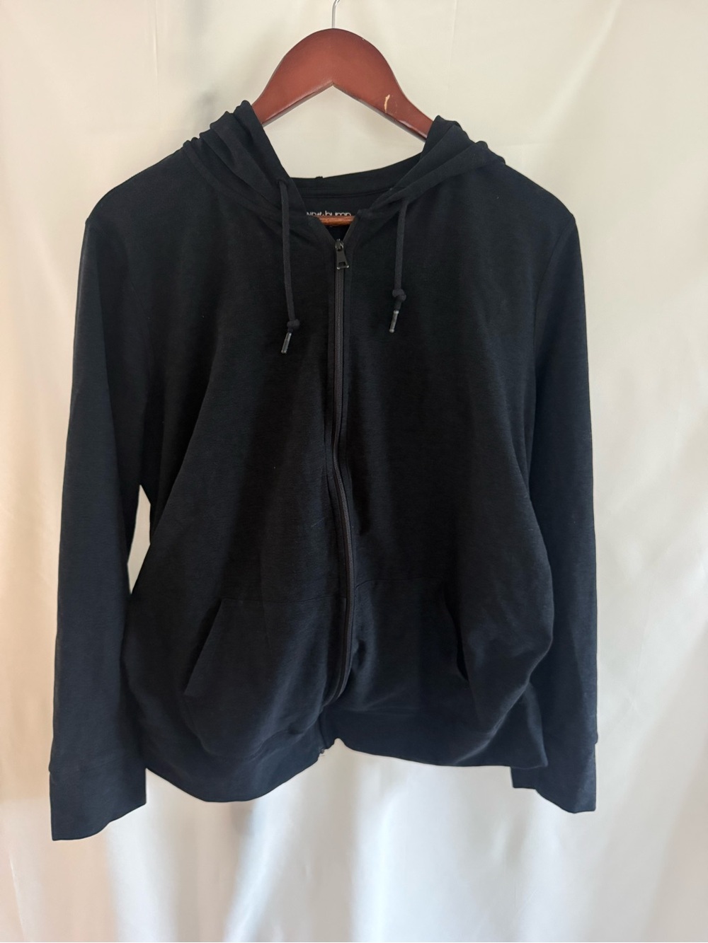 Beyond the Bump Black Zip-Up Hoodie Jacket